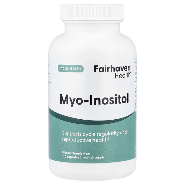 Fairhaven Health Myo-Inositol, 120 Capsules (500 mg per Capsule)