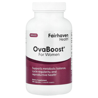 Fairhaven Health, OvaBoost® para mujeres, 120 cápsulas