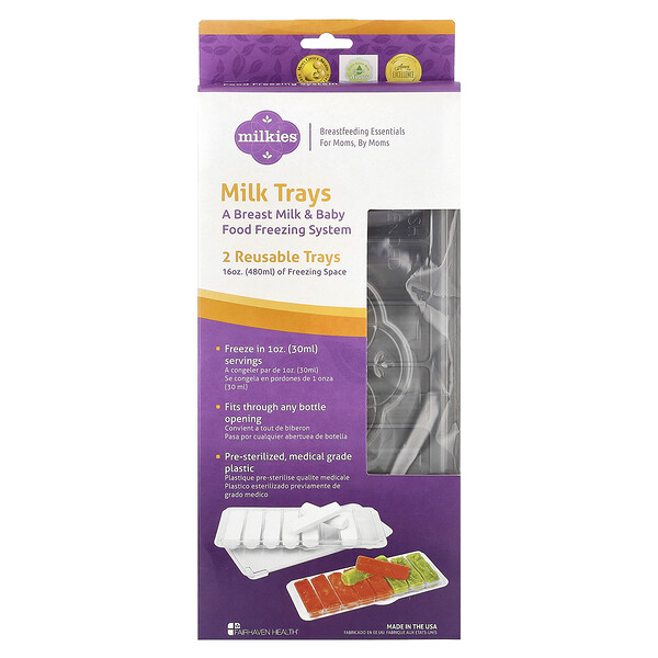 Fairhaven Health Milkies, Milk Trays, 2 Reusable Trays