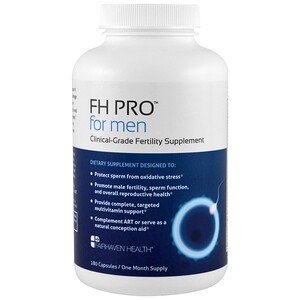 Fairhaven Health, FH Pro для мужчин, добавка для фертильности клинического класса, 180 капсул