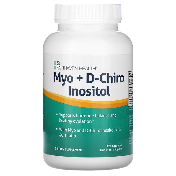 Myo + D-Chiro Inositol, 120 Capsules