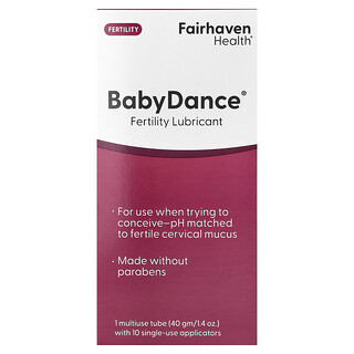 فيرهافن هيلث‏, Baby Dance، مزلق الخصوبة، أنبوب واحد متعدد الاستخدامات مزود بـ 10 أدوات توزيع للاستخدام مرة واحدة