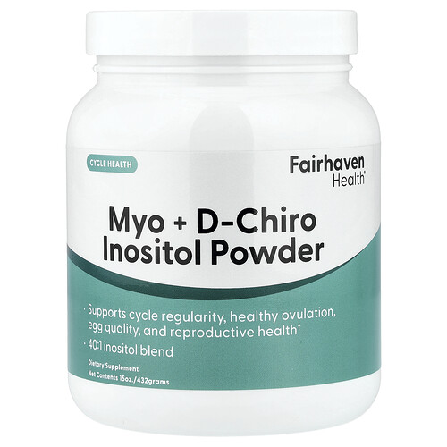 Fairhaven Health, Myo & D-Chiro Inositol Powder , 15 oz (432 g)