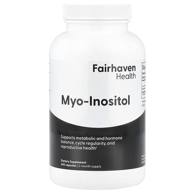 Fairhaven Health , Myo-Inositol, 240 Capsules (500 Mg Per Capsule)