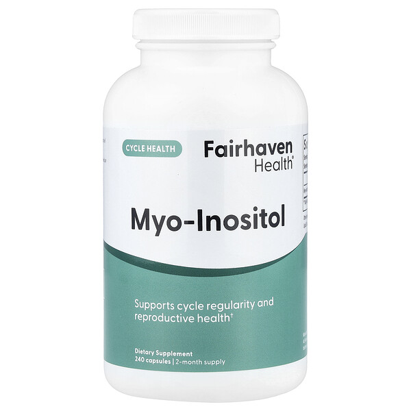 Fairhaven Health Myo-Inositol, 240 Capsules (500 mg per Capsule)