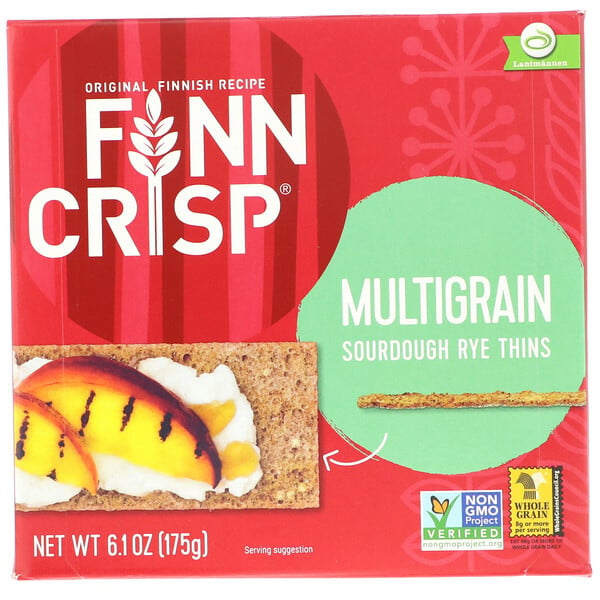 Finn Crisp, Multigrain Sourdough Rye Thins, 6.2 oz (175 g)