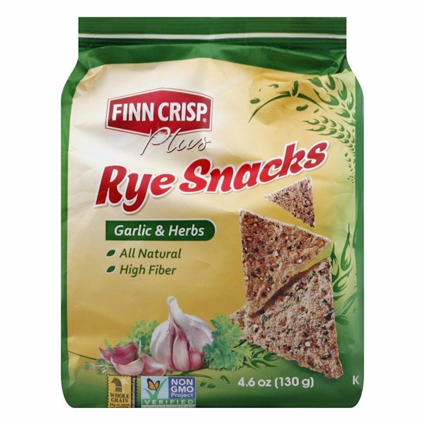 Finn Crisp, Plus, Rye Snacks, Garlic & Herbs, 4.6 oz (130 g) iHerb