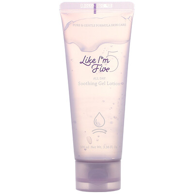 Like I'm Five All Day Soothing Gel Lotion, 3.38 fl oz (100 ml)
