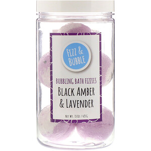 Fizz & Bubble, Bubbling Bath Fizzies, Black Amber & Lavender, 15 oz (425 g) отзывы