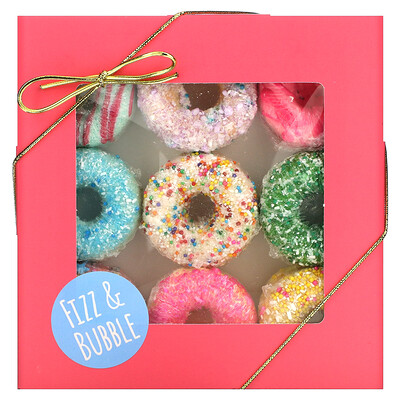 

Fizz & Bubble Бомбочки для ванны в форме пончиков на основе фруктовых и растительных компонентов 262 г (9 25 унции)