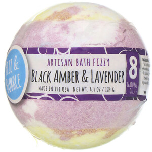 Fizz & Bubble, Artisan Bath Fizzy, Black Amber & Lavender, 6.5 oz (184 g) отзывы покупателей