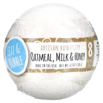 

Fizz & Bubble Artisan Bath Fizzy Oatmeal Milk & Honey 6.5 oz (184 g)