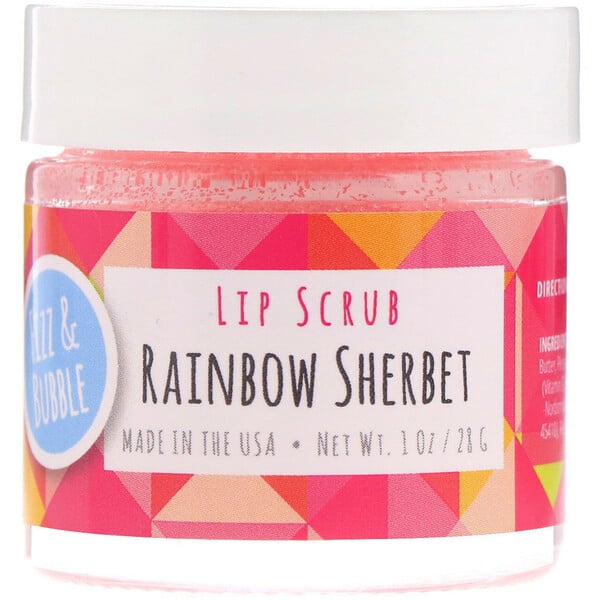 Lip Scrub, Rainbow Sherbet, 1 oz (28 g)