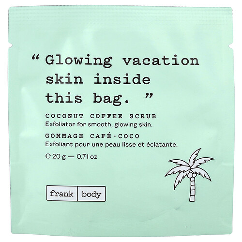 frank body, Coconut Coffee Scrub, 20 g (0,71 oz)