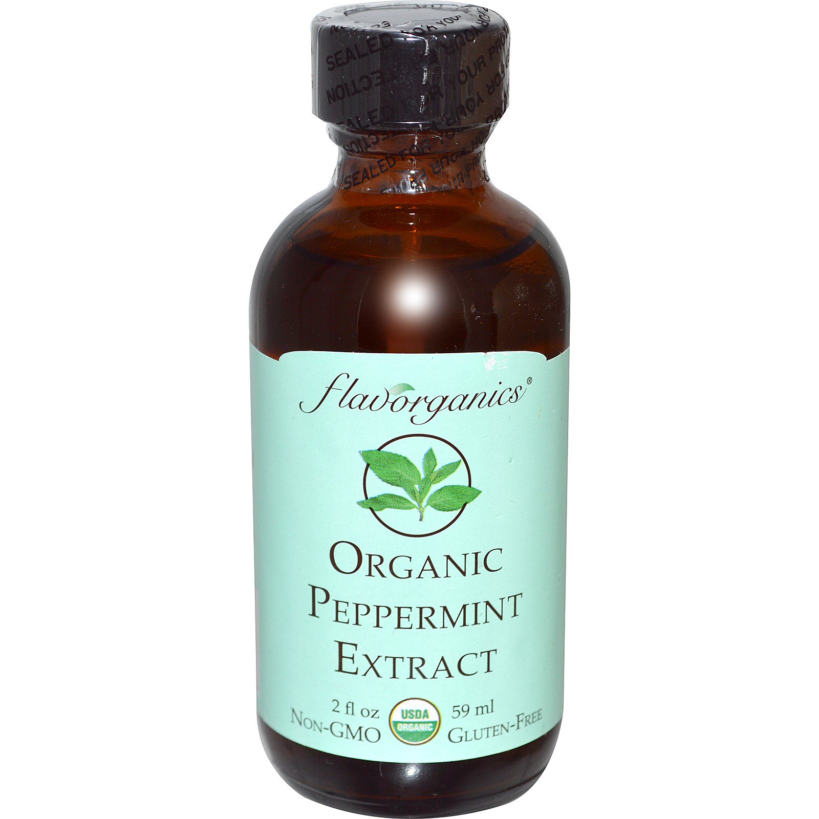 Organic Peppermint Extract, 2 fl oz (59 ml)
