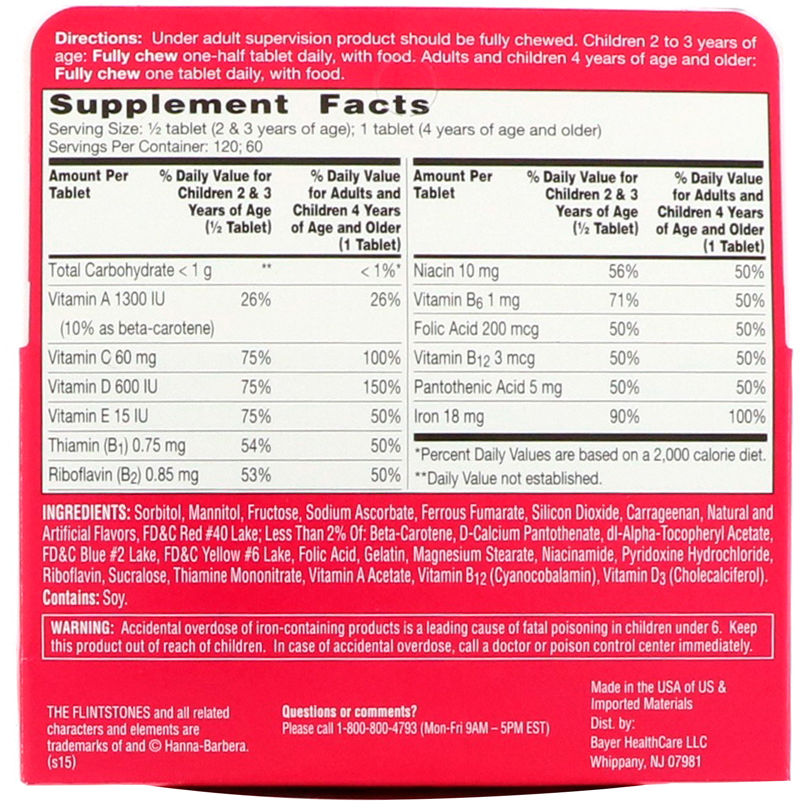 Flintstones Gummy Vitamins Nutrition Facts Nutrition Ftempo