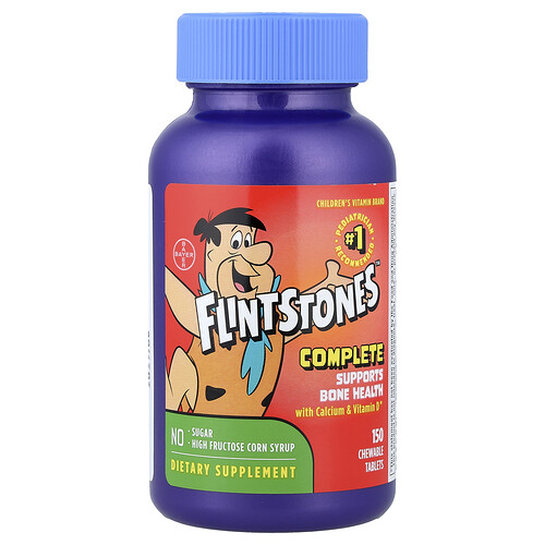 Flintstones, Complete with Calcium & Vitamin D, Ergänzung mit Calcium und Vitamin D, 150 Kautabletten