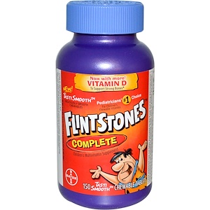 Flintstones, Мультивитаминная добавка для детей 150 жевательных таблеток