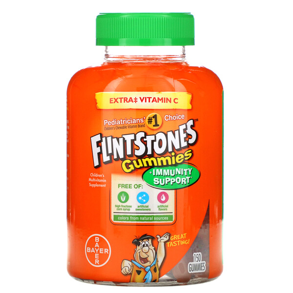Flintstones, Gomitas, Suplemento multivitamínico para niños, 150 gomitas