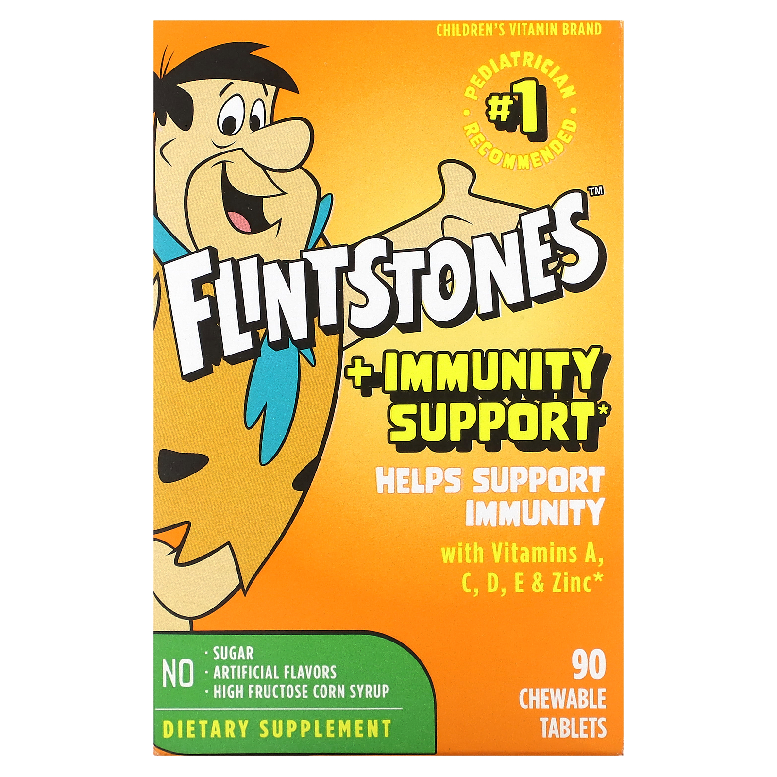 Flintstones, Children´s Multivitamin, Plus Immunity Support, 90 Chewable Tablets