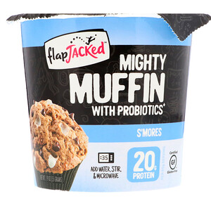 Отзывы о Флэпджэкид, Mighty Muffin, with Probiotics, S'mores, 1.94 oz (55 g)