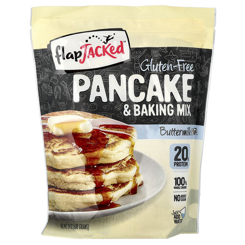 Flapjacked Gluten-Free Pancake & Baking Mix, Buttermilk, 24 oz (680 g)