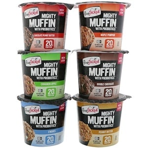 Отзывы о Флэпджэкид, Mighty Muffins with Probiotics, Variety, 6 Pack, 55 g Each