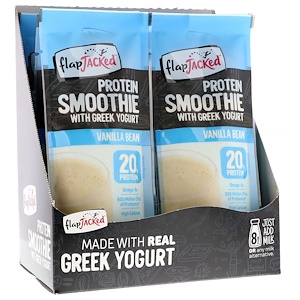 Флэпджэкид, Protein Smoothie With Greek Yogurt, Vanilla Bean, 12 Packets, 1.5 oz (42 g) Each отзывы