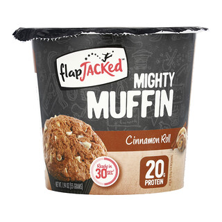 FlapJacked, Mighty Muffin, Skořicová rolka, 55 g