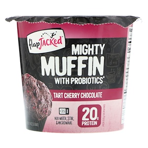 Отзывы о Флэпджэкид, Mighty Muffin with Probiotics, Tart Cherry Chocolate, 1.94 oz (55 g)