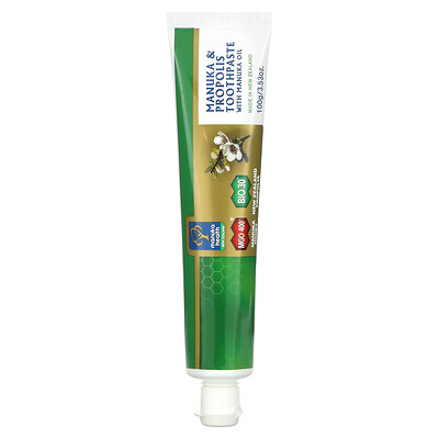 

Manuka Health, Manuka & Propolis Toothpaste With Manuka Oil, 3.53 oz (100 g)