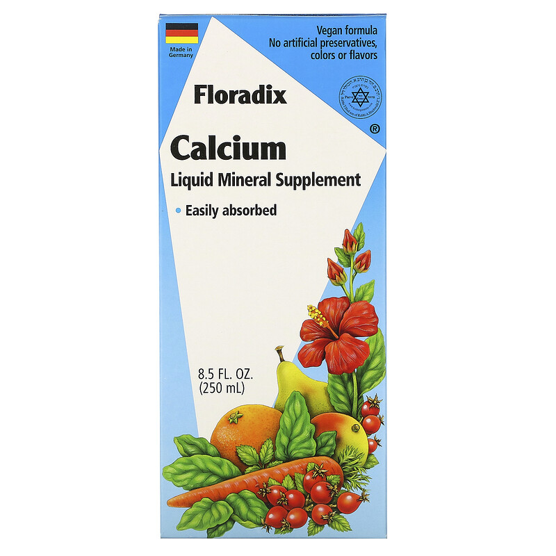 Flora, Floradix, Calcium, Liquid Mineral Supplement, 8.5 fl oz (250 ml