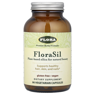 Flora, FloraSil, 90 cápsulas vegetales (9 mg por cápsula)