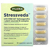 Flora, Stressveda（ストレスヴェーダ）、KSM-66 アシュワガンダ配合＋植物由来のB複合体、ベジカプセル30粒