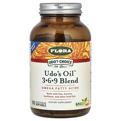 Udo's Choice, суміш олій Udo's 3–6–9, 90 вегетаріанських капсул