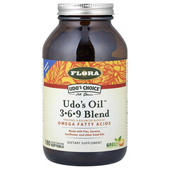Udo's Choice®, суміш Udo's Oil™ 3-6-9, 180 вегетаріанських капсул