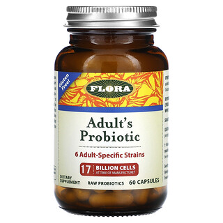 Flora, Probiotiques pour adultes, 17 milliards de cellules, 60 capsules