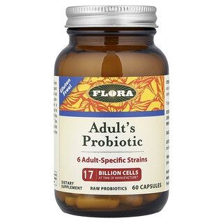 Flora, Adult's Probiotic, 17 Billion Cells, 60 Capsules