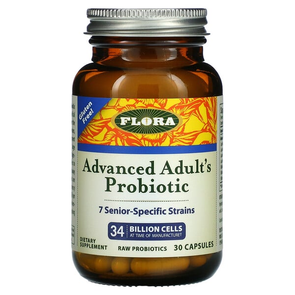 Flora, Udo's Choice, Advanced Adult's Probiotic, 34 Billion Cells, 30 Capsules