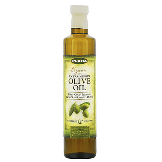 Flora, 有機高級初榨橄欖油，17 液量盎司（500 毫升）