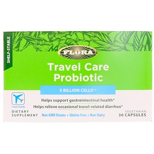 Отзывы о Флора, Travel Care Probiotic, 5 Billion, 30 Vegetarian Capsules