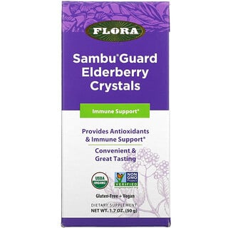 Flora, Sambu Guard Elderberry Crystals, 1.7 oz ( 50 g)