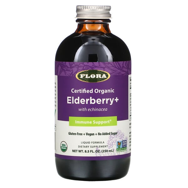 Certified Organic Elderberry +, 8.5 fl oz (250 ml)