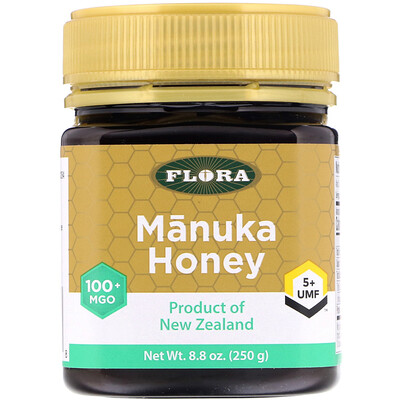 Flora Manuka Honey, MGO 100+, 8.8 oz (250 g)