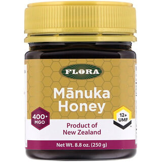 Flora, عسل المانوكا، ميثيل جليوكسال400+، 8.8 أونصة (250 جم)