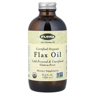 Flora, Certified Organic Flax Oil, 8.5 fl oz (250 ml)