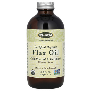 Flora, Óleo de Linhaça Orgânico Certificado, 250 ml (8,5 fl oz)
