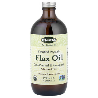 Flora, Certified Organic Flax Oil, 17 fl oz (500 ml)