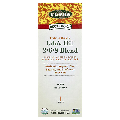 Flora, Udo's Choice®, Bio-Udo-Öl 3·6·9 Mischung, 250 ml