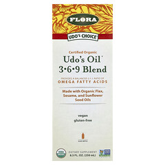 Udo's Choice®, суміш органічних олій Udo's® 3·6·9, 250 мл (8,5 рідк. унції)